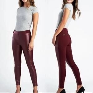 Betabrand Skinny-Leg Jett Dress Pant Yoga Pants - Cranberry XXL NWOT